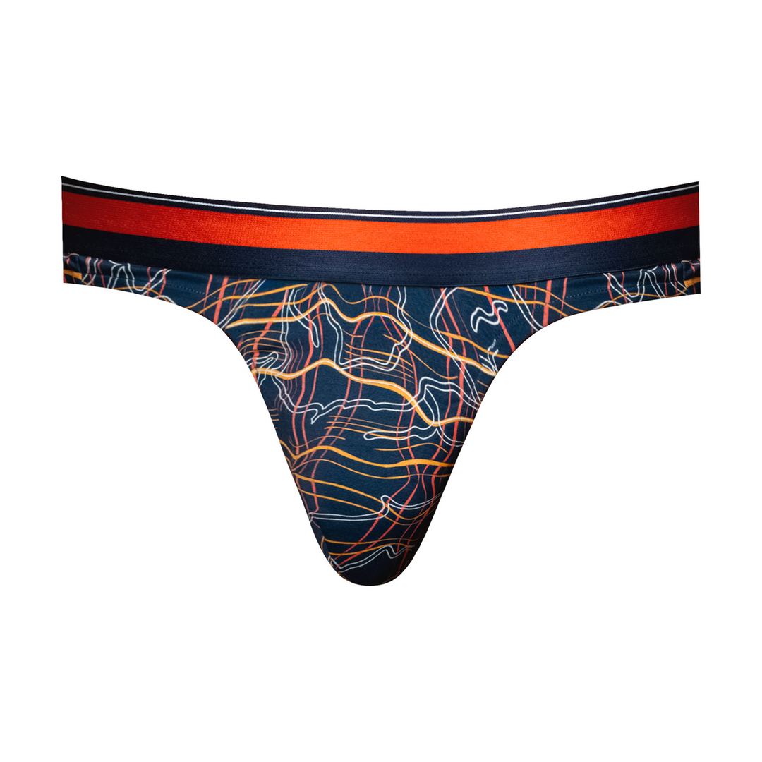 Thong - S/M - Navy Marble 3