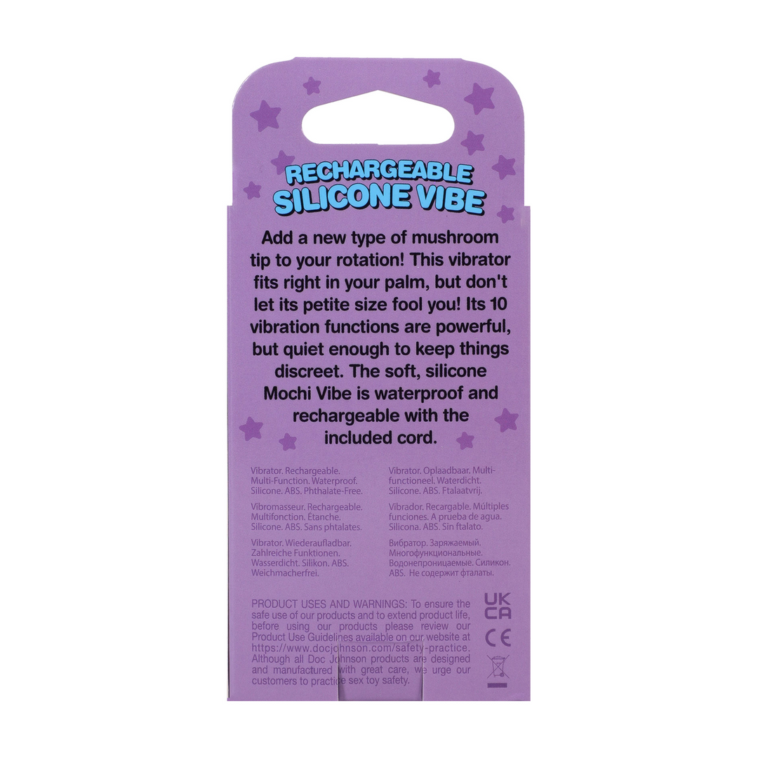 Mushroom Vibe - Rechargeable Silicone Vibrator - Peach 3
