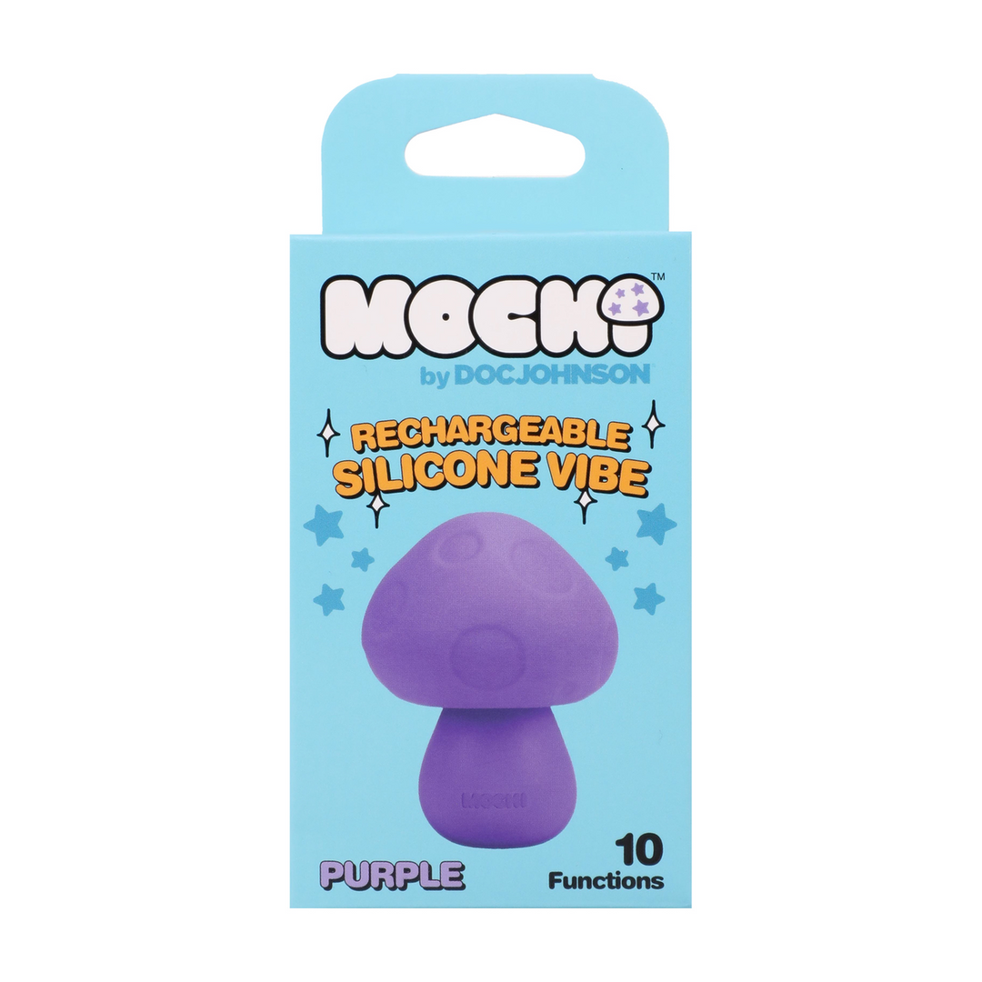 Mushroom Vibe - Rechargeable Silicone Vibrator - Purple 4