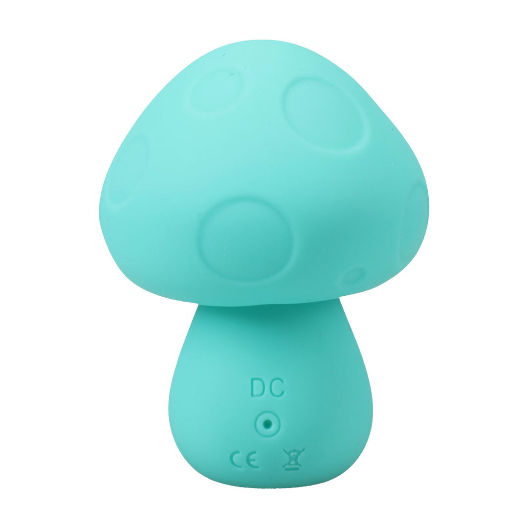Mushroom Vibe - Rechargeable Silicone Vibrator - Teal 5