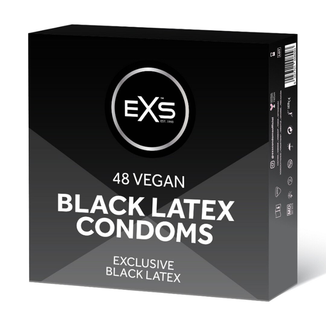 EXS Black Latex - Condoms - 48 Pieces