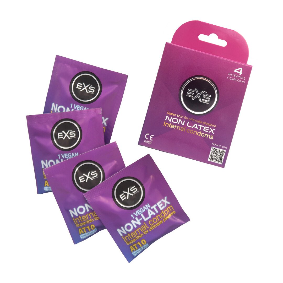 EXS Non-Latex Internal Condoms - 4 Pieces 2