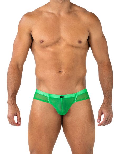 Hybrid Cheeky Mesh Brief - XL - Green 2