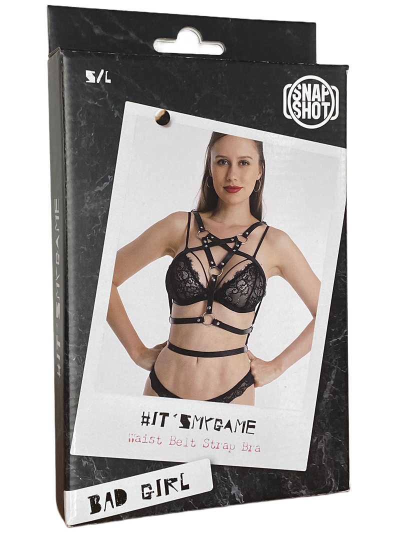 Waist Belt Strap Bra S/L Black 3