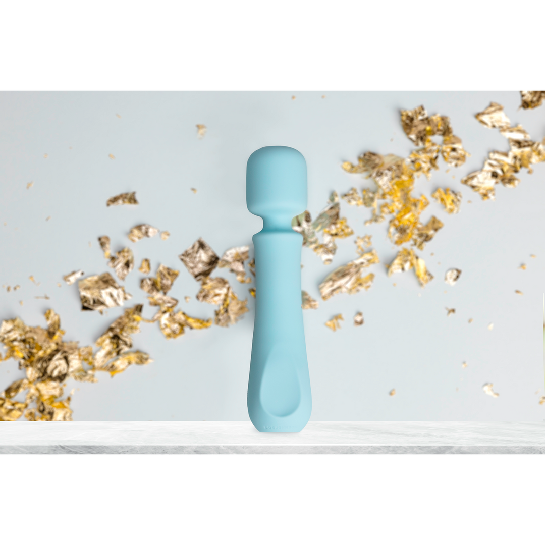 Euphoria - Rechargeable Silicone Wand Vibe - Blue 4