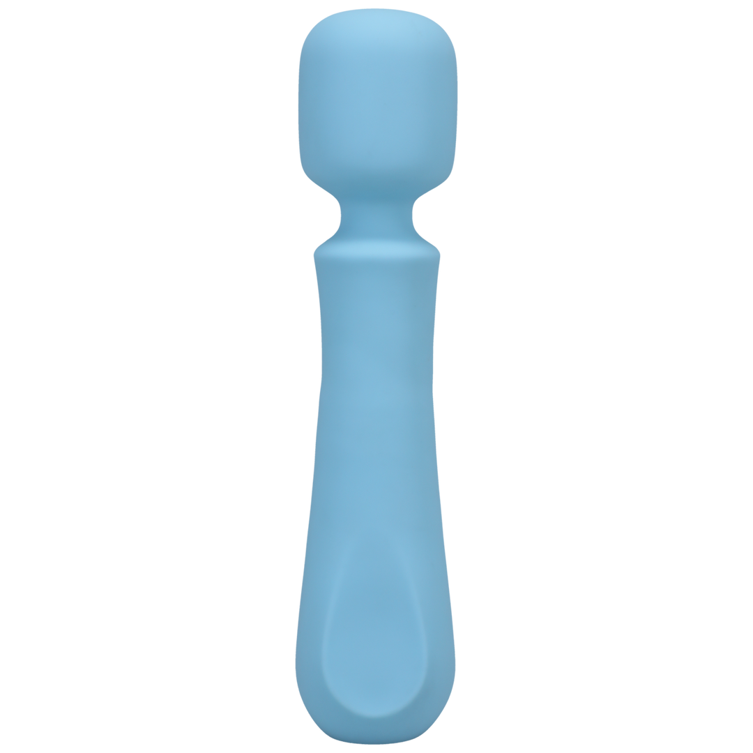 Euphoria - Rechargeable Silicone Wand Vibe - Blue