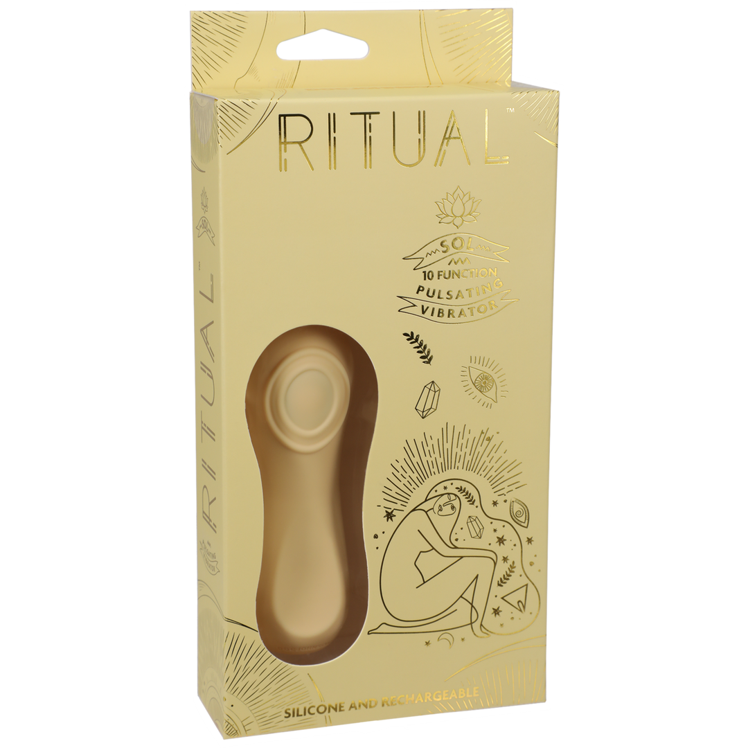 Sol - Rechargeable Silicone Pulsating Vibe - Yellow 2