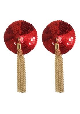 Sequin Nipple Covers with Chain