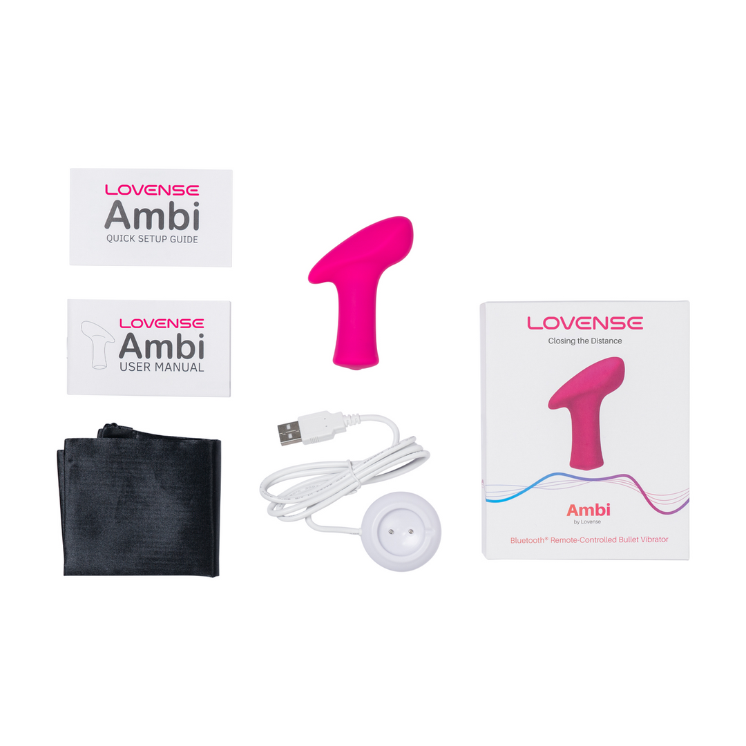 Ambi - App-controlled Broad Surface Bullet Vibrator - Pink 5