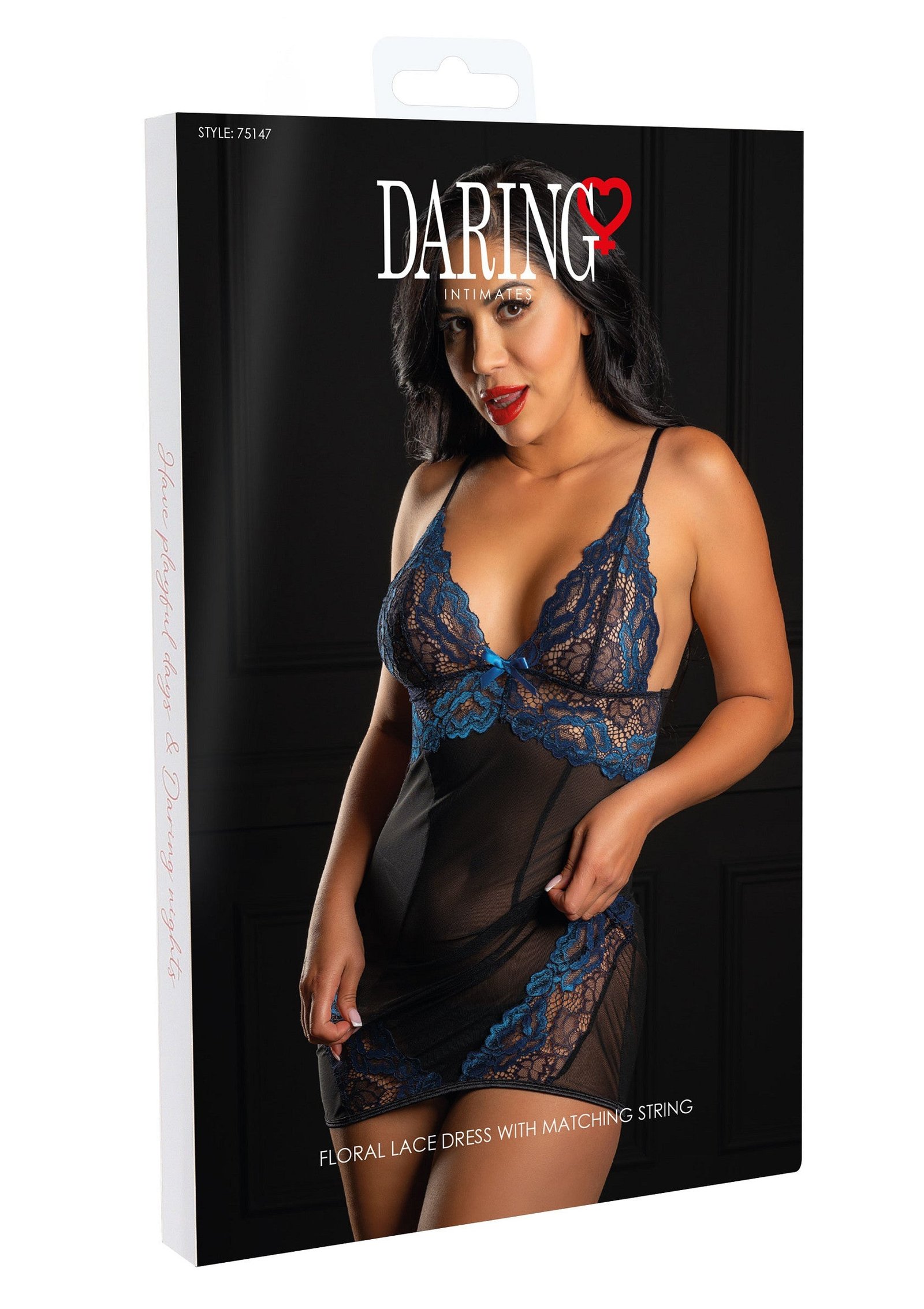 Floral lace dress with string 2