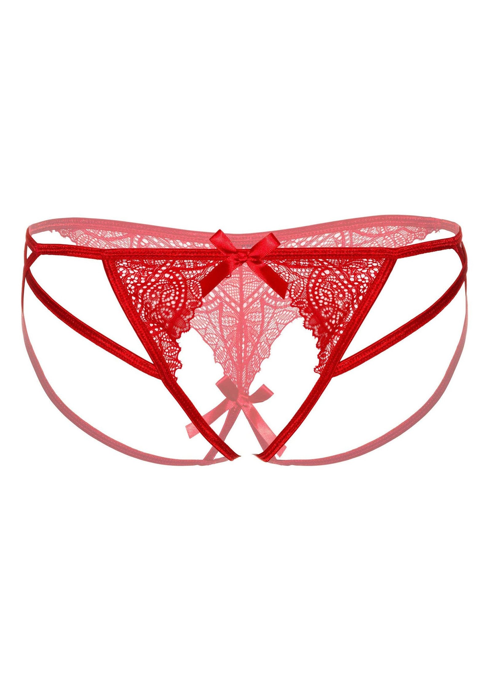 Naomi strappy crotchless tanga 4