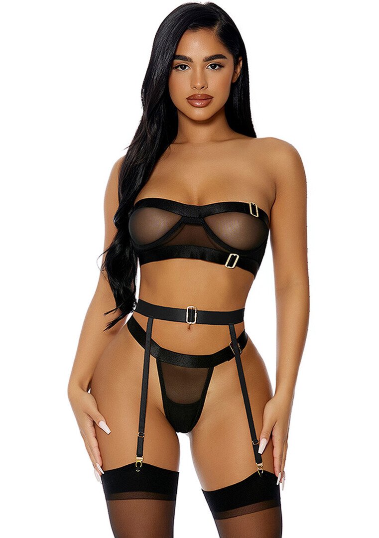 Good As Gold Lingerie Set - Lingerie Set - L