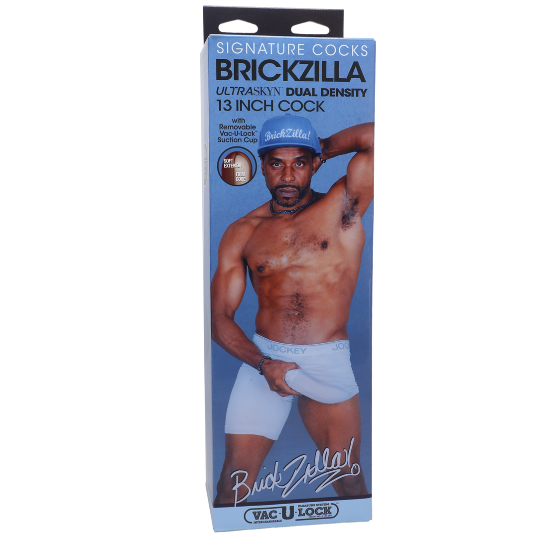 Brickzilla - Realistic ULTRASKYN Dildo - 13 / 33 cm - Chocolate 2
