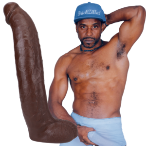 Brickzilla - Realistic ULTRASKYN Dildo - 13 / 33 cm - Chocolate