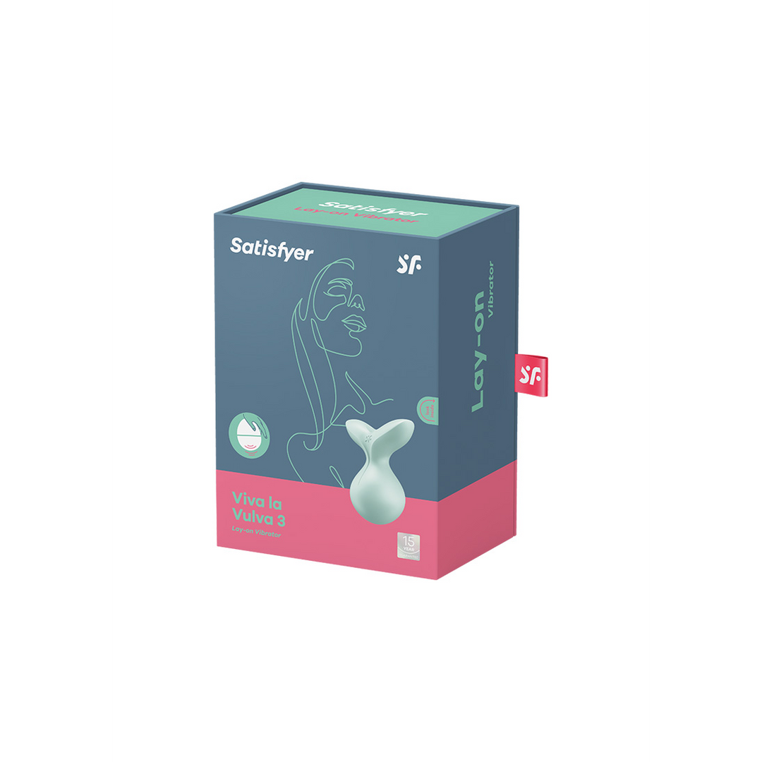 Viva la Vulva 3 - Lay-On Vibrator - Mint 2