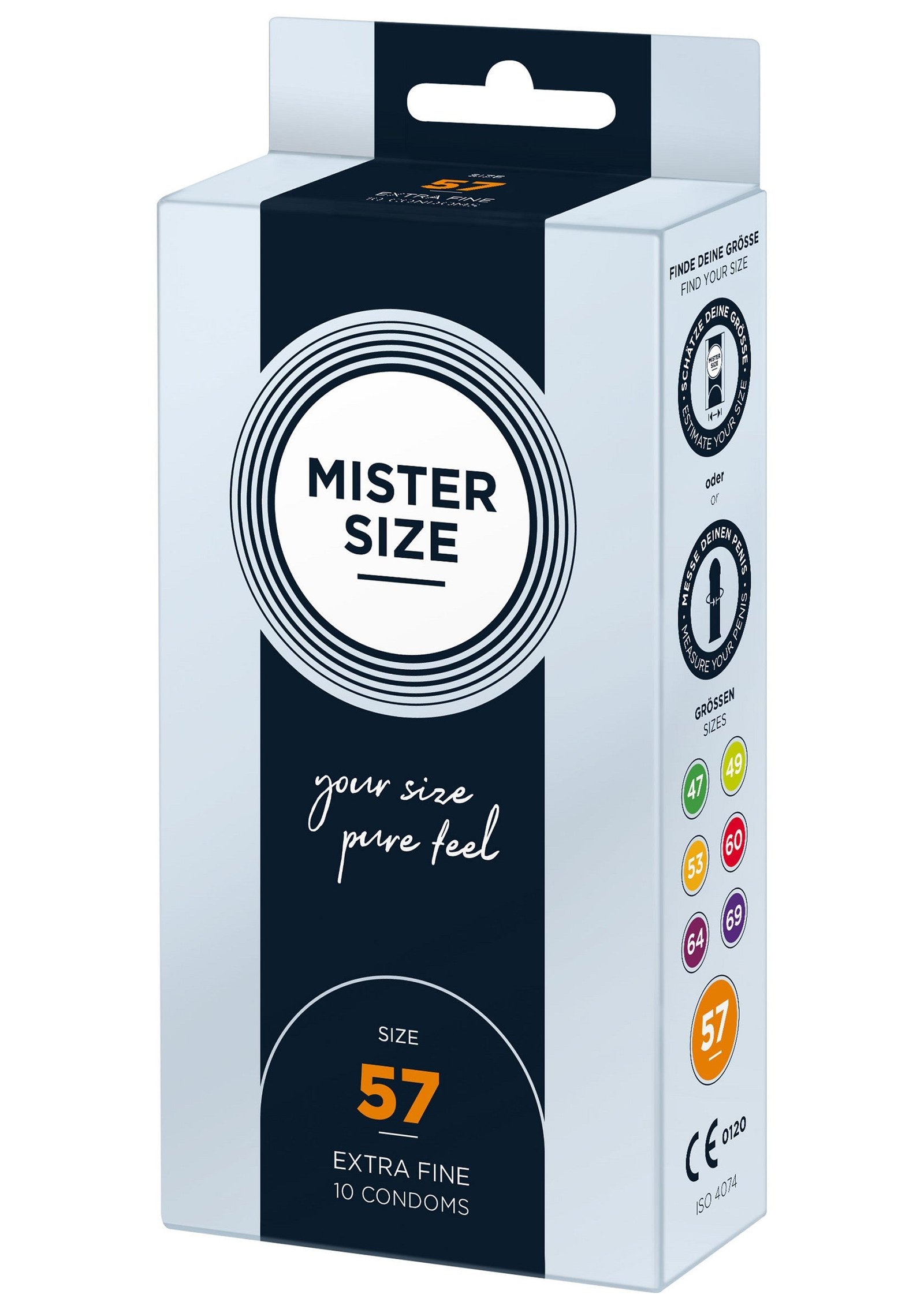 MISTER SIZE 57mm Condoms 10pcs 2