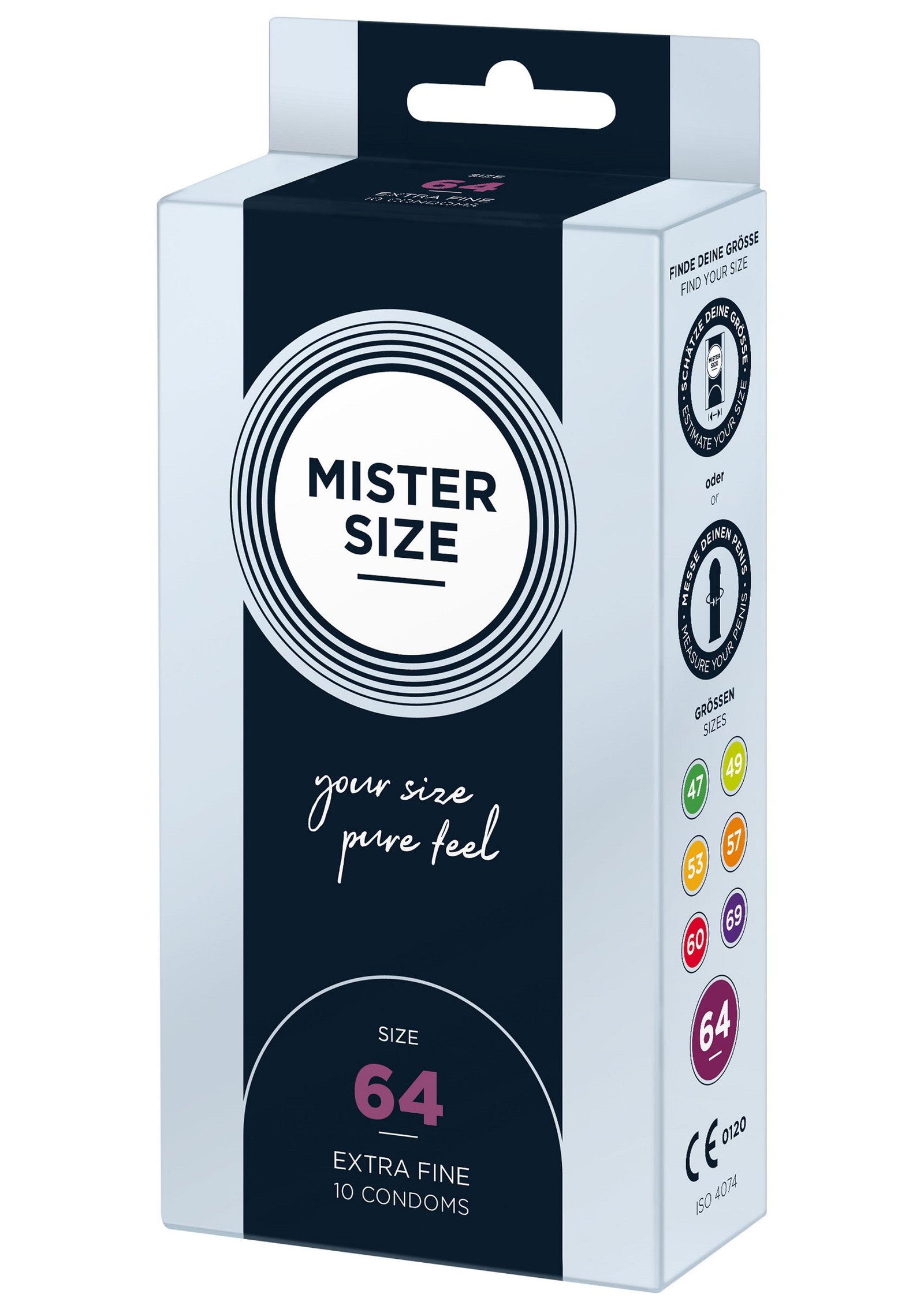 MISTER SIZE 64mm Condoms 10pcs 2