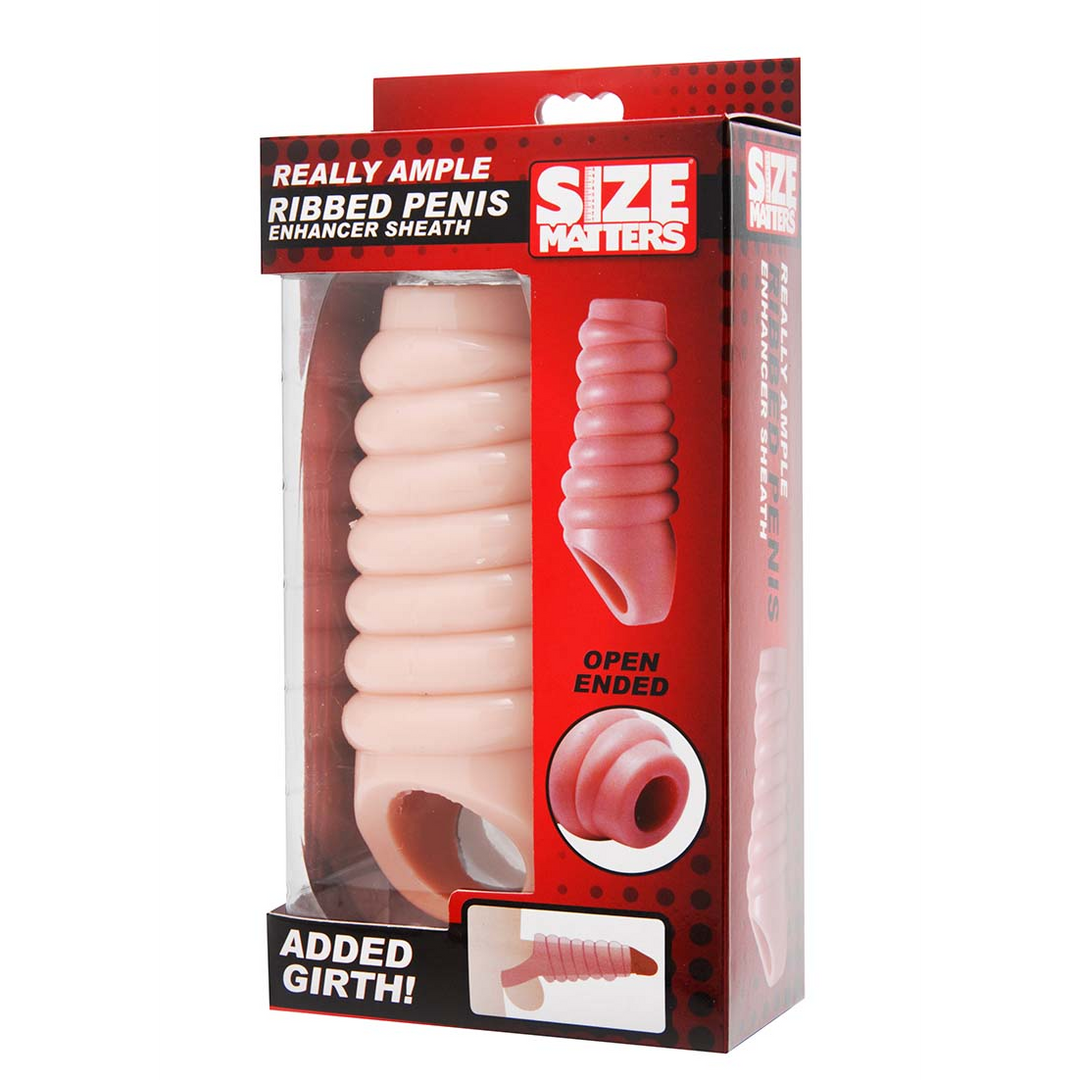Really Spacious Ribbed Penis Enlargement Sleeve 2