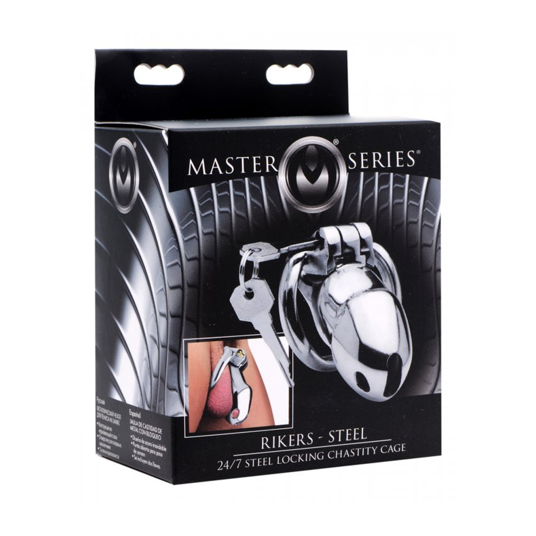 Rikers 24-7 - Stainless Steel Locking Chastity Cage 2