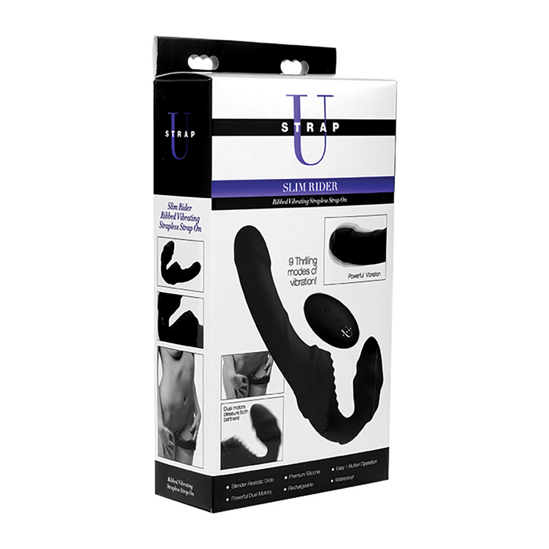 Pro Rider - Vibrating Silicone Strapless Strap-On with Remote Control 2