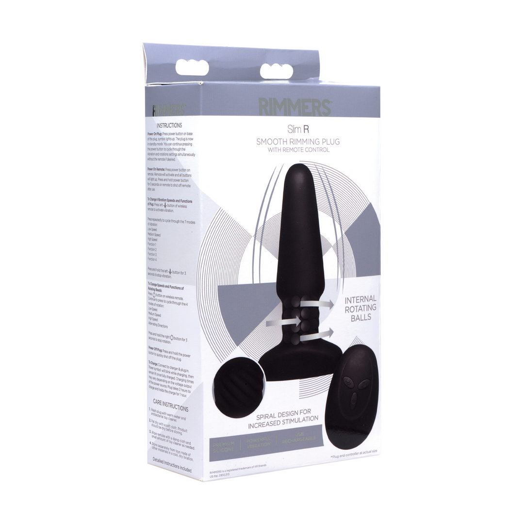 Slim R - Smooth Rimming Plug with Remote Control 2