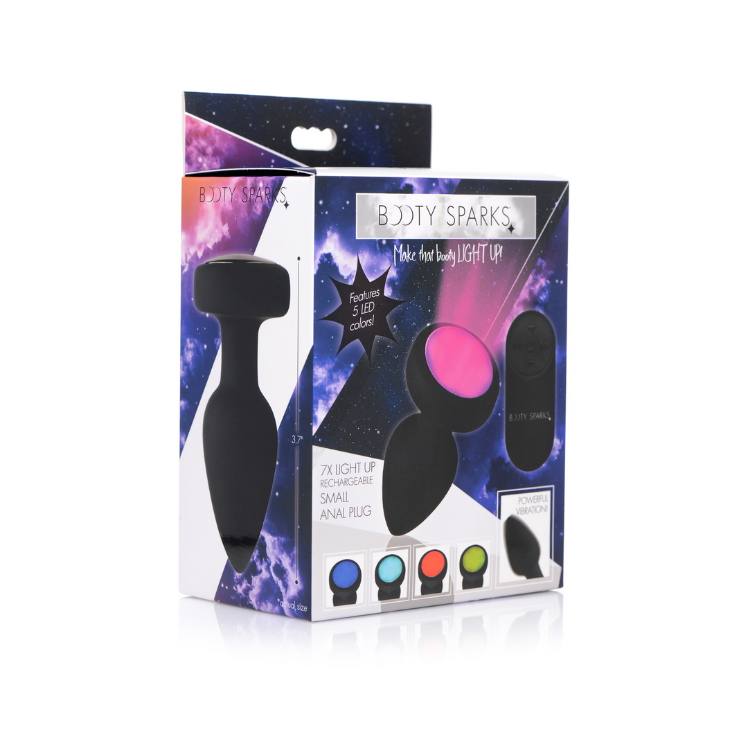 Silicone Vibrating LED Plug - Medium 2