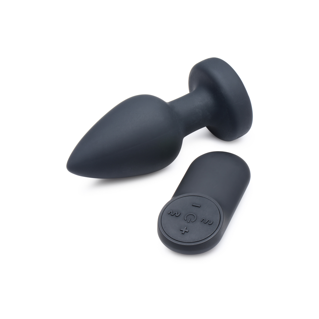 Silicone Vibrating LED Plug - Medium 3