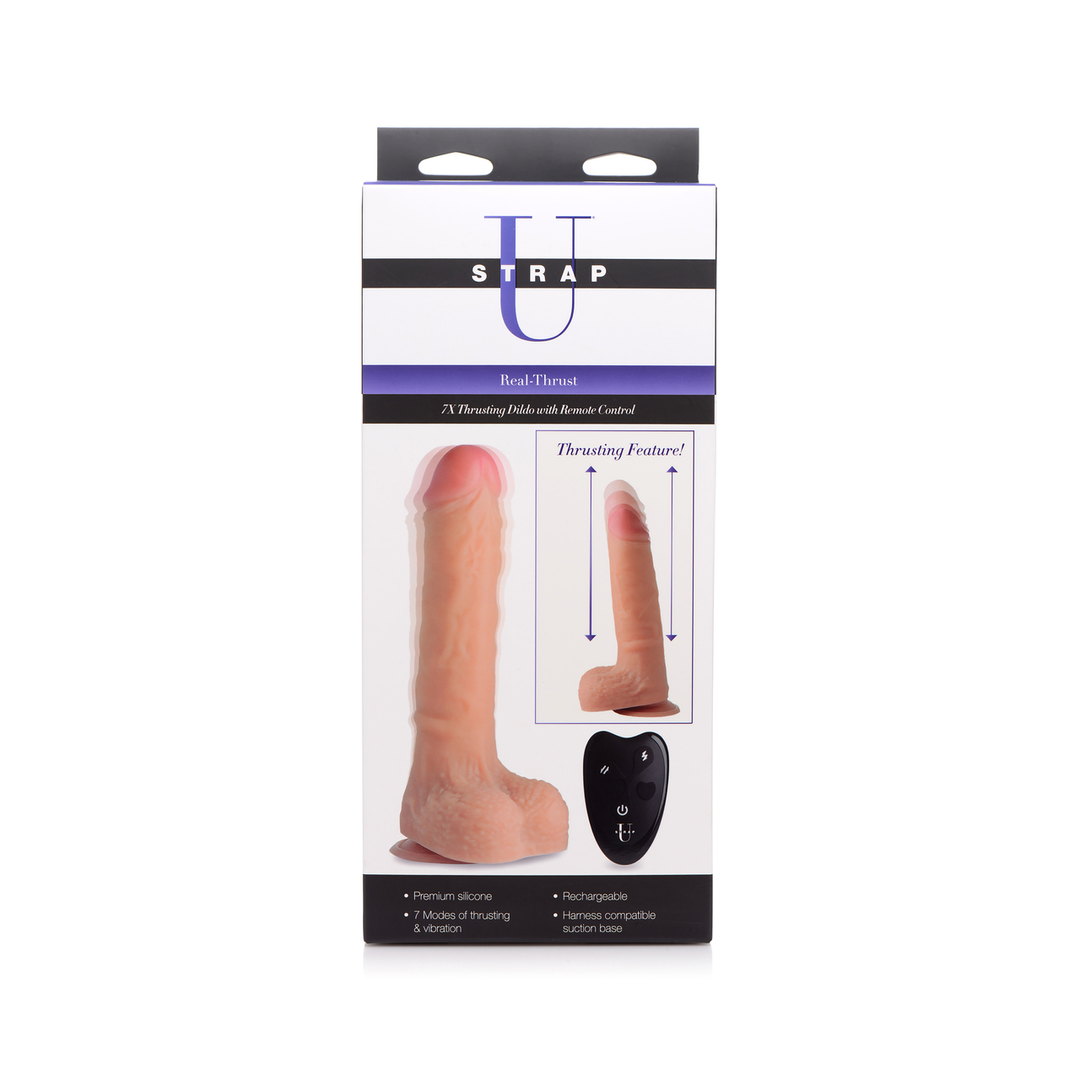 Real Thrust - Thrusting Silicone Dildo with Remote Control 2