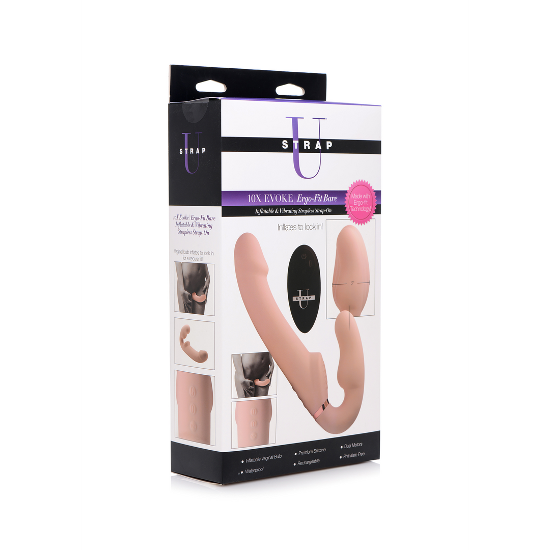 Evoke Ergo-Fit - Inflatable and Vibrating Strapless Strap-On 2
