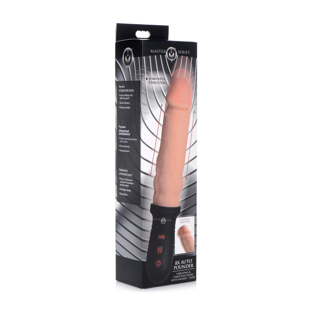 Auto Pounder - Vibrating and Thrusting Dildo with Handle 2