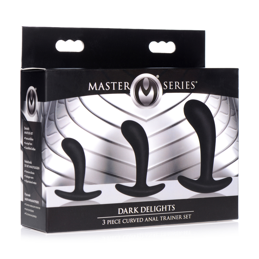 Dark Delights - 3 Piece Curved Anal Trainer Set 2