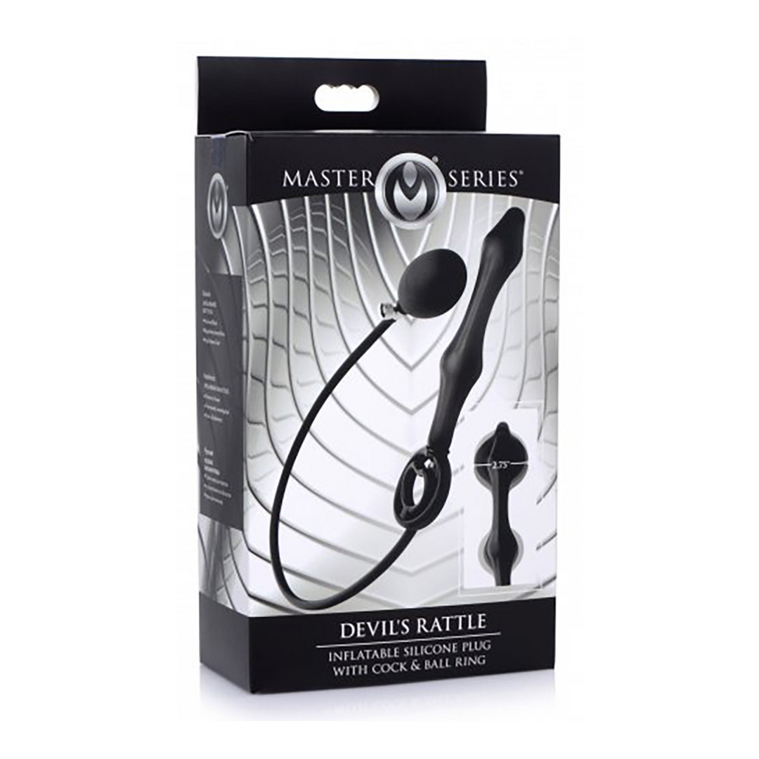 Inflatable Silicone Anal Plug + Cock and Ball Ring 2
