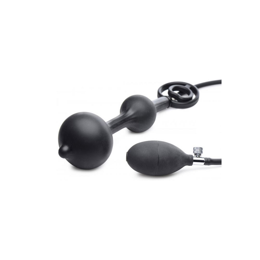 Inflatable Silicone Anal Plug + Cock and Ball Ring 3