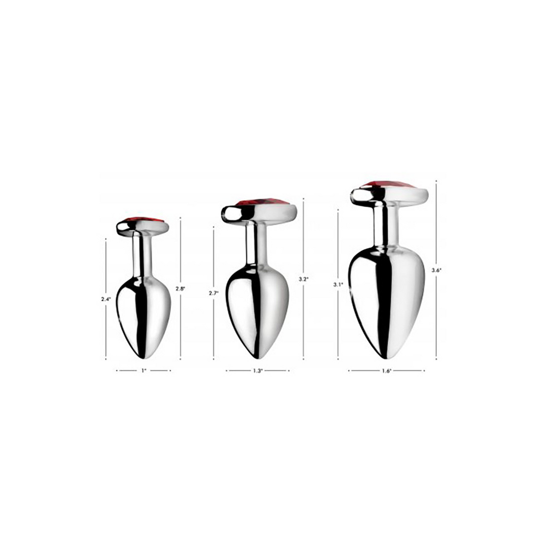 Red Heart - Butt Plug Set 4