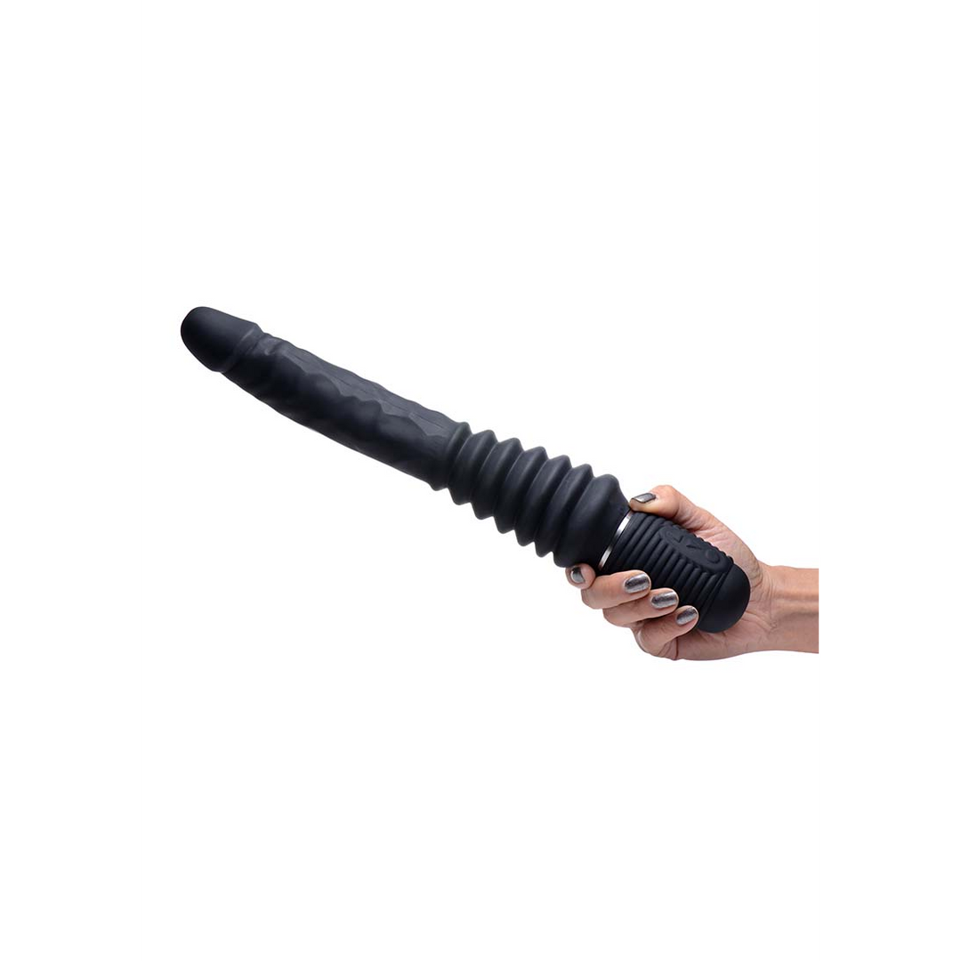 Thrust Master - Vibrating and Thrusting Dildo with Handle 3