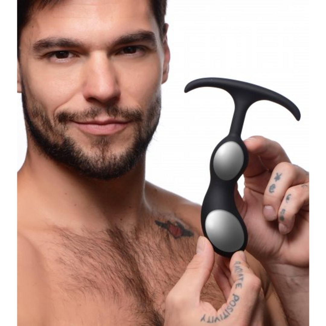 Premium Silicone Weighted Prostate Plug - Medium 4