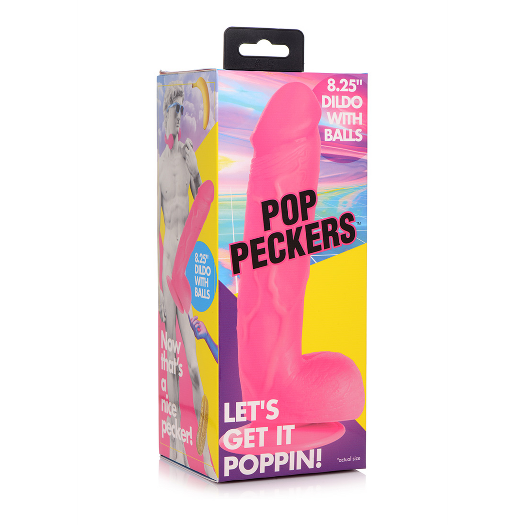 POP - Dildo with Balls - 8.25 / 21 cm 2