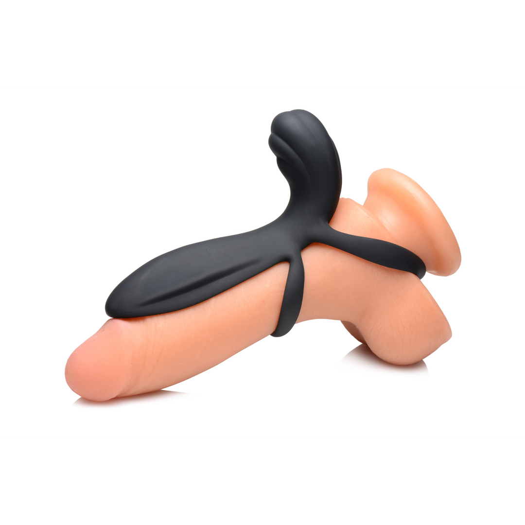 Silicone Vibrating Penis Sleeve with Remote Control 3