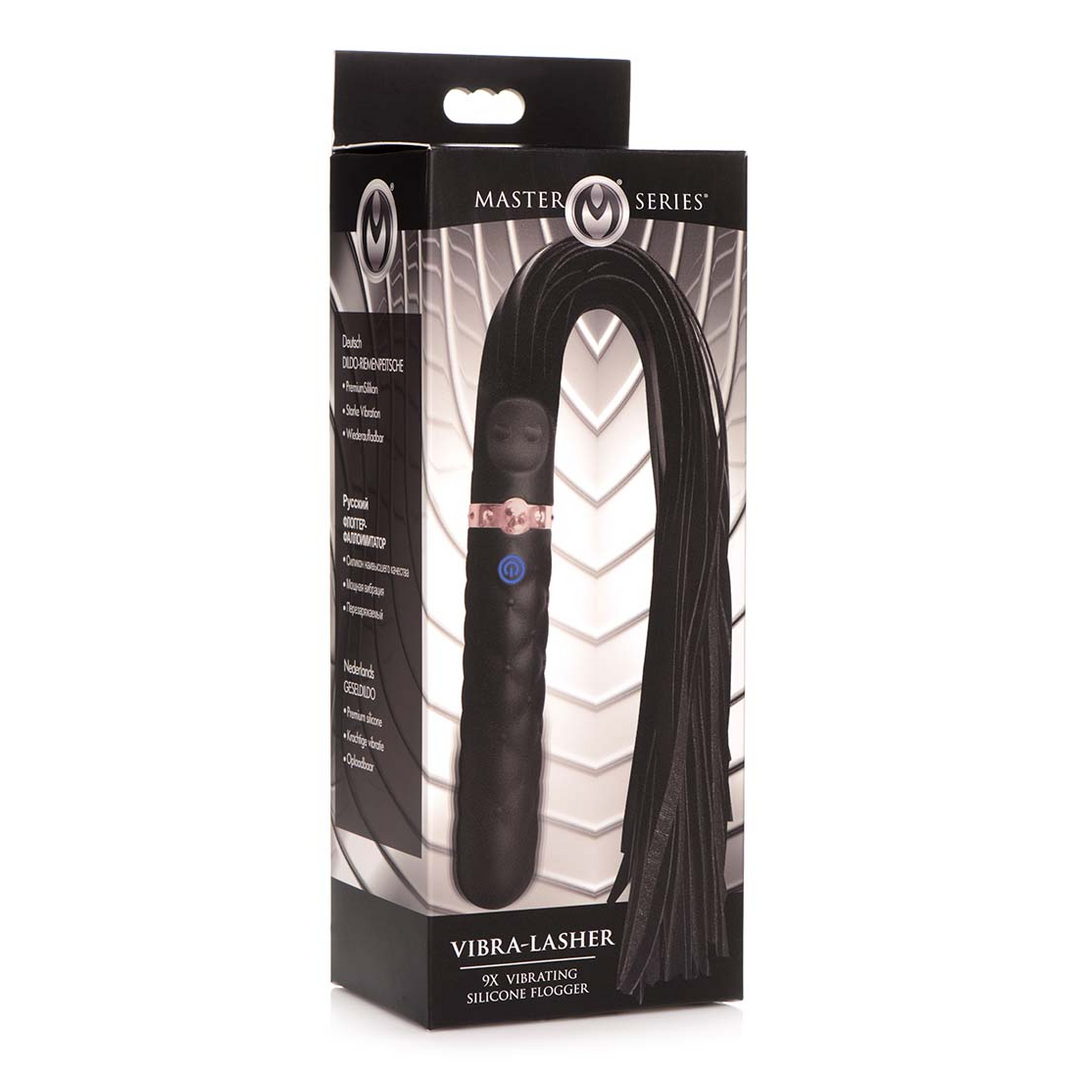Vibra-Lasher - Vibrating Silicone Dildo Flogger 2