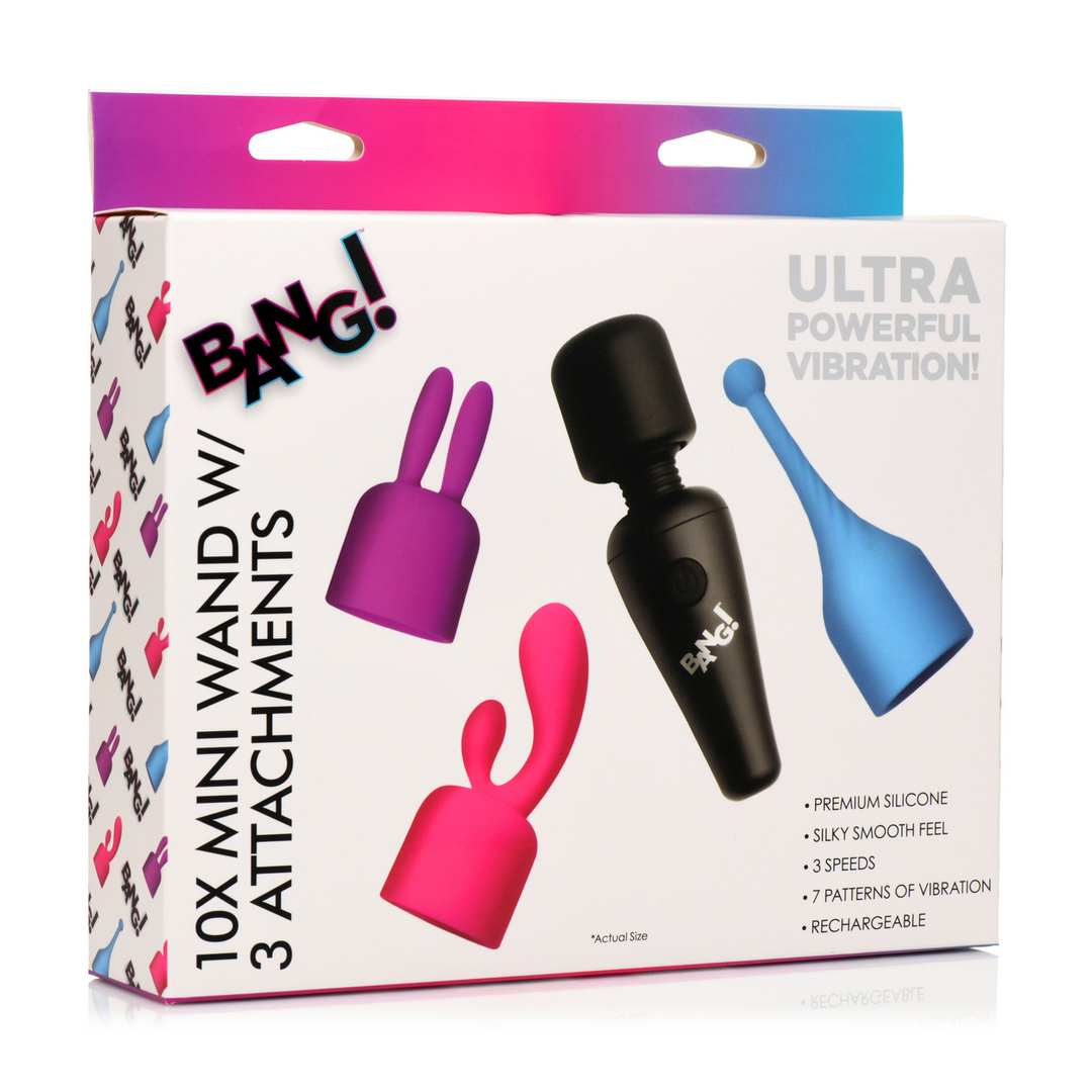 Mini Wand Massager with 3 Attachments 2