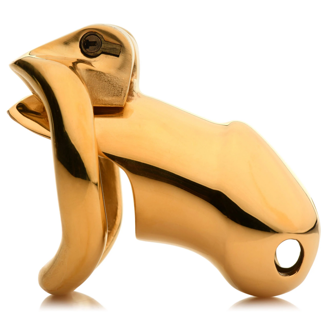 Midas Locking Chastity Cage - 18K Gold-Plated - Gold 6