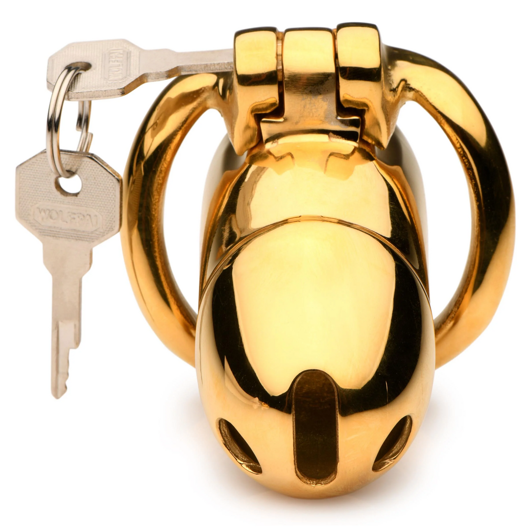 Midas Locking Chastity Cage - 18K Gold-Plated - Gold 4