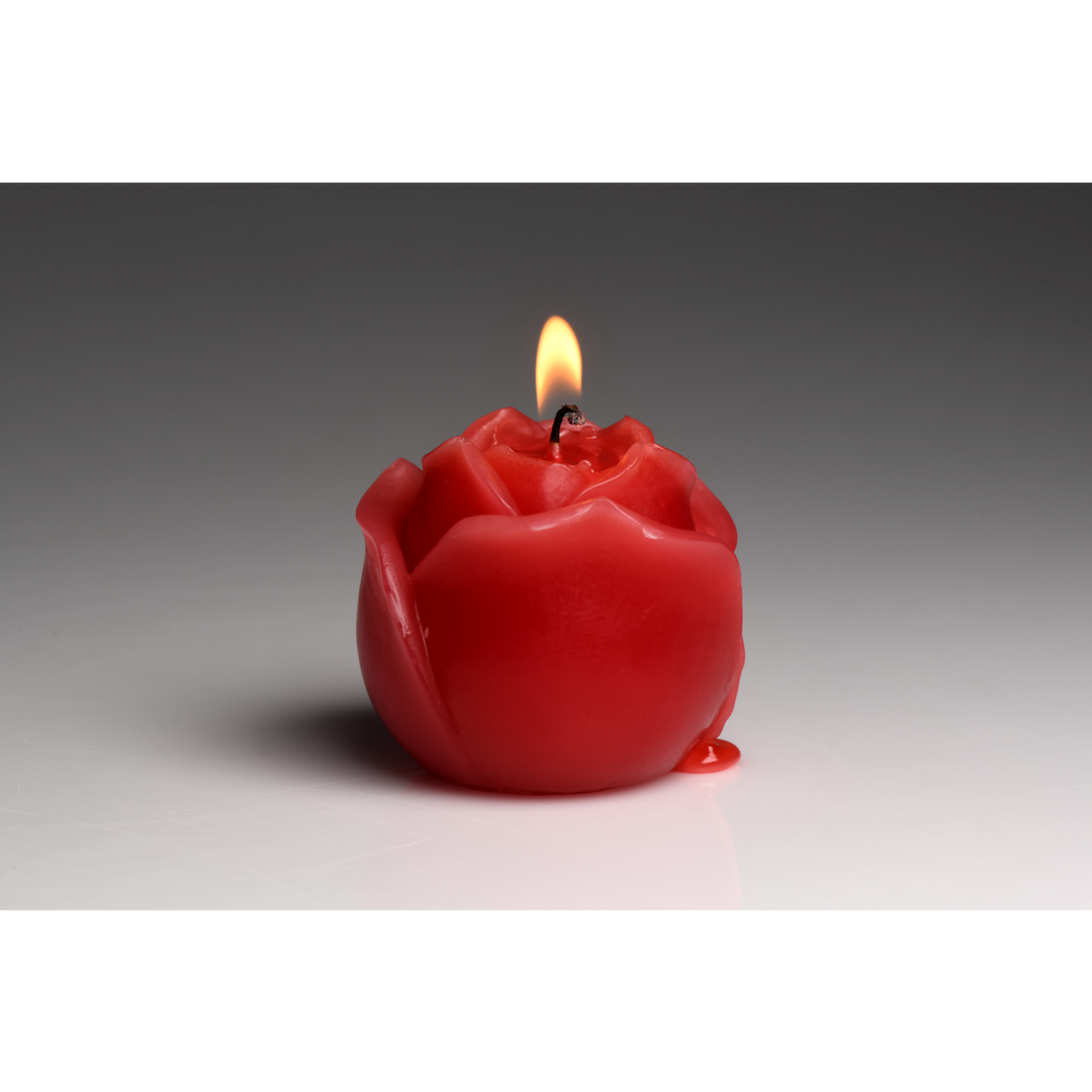 Flaming Rose - Drip Candle - Red 6