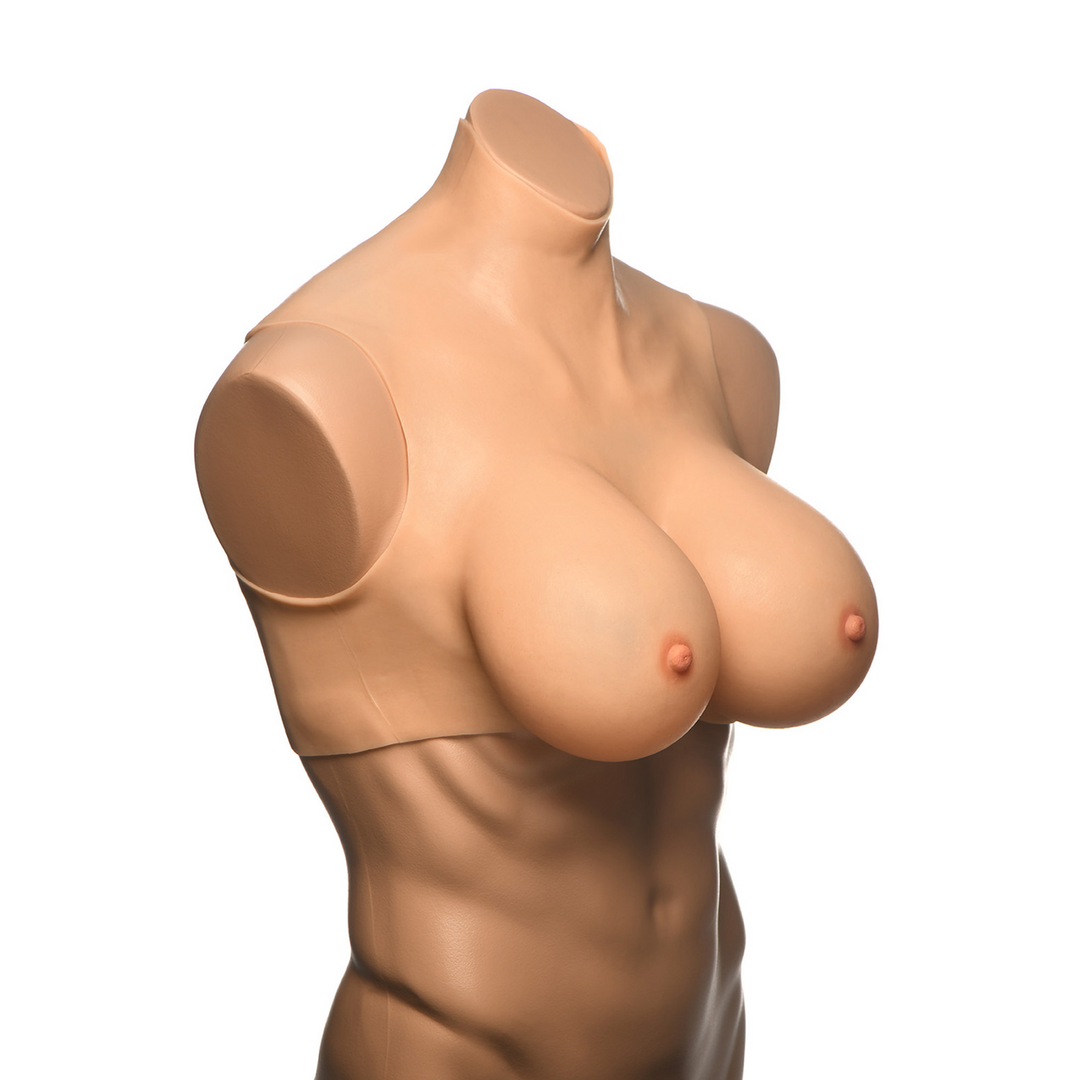 Perky Pair G-Cup Silicone Breasts - Flesh 5