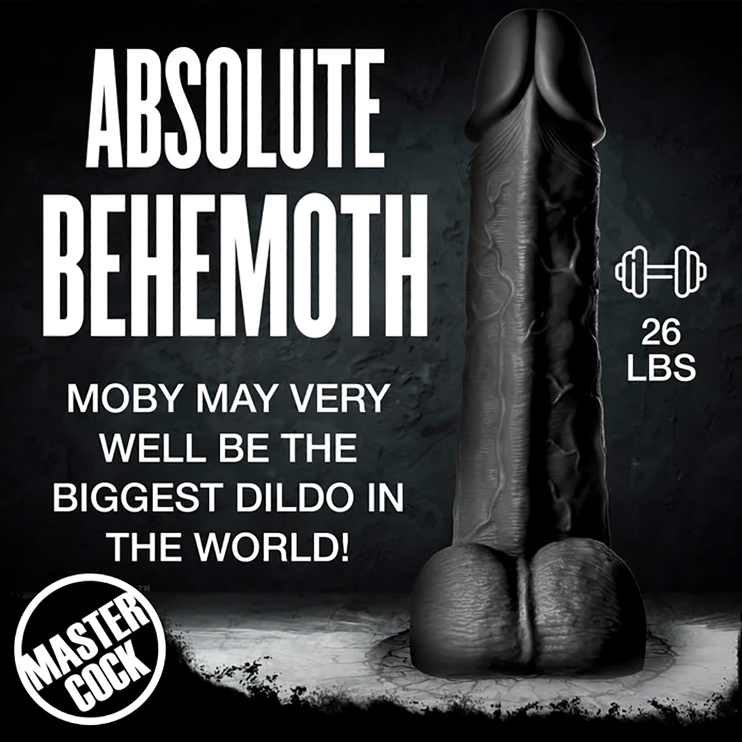 Moby Super Dildo - 2 ft / 60 cm - Black 4