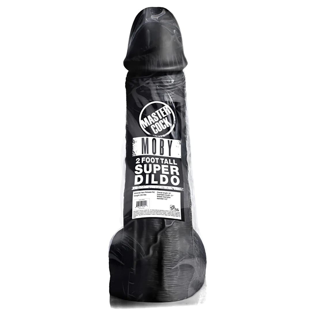 Moby Super Dildo - 2 ft / 60 cm - Black 2