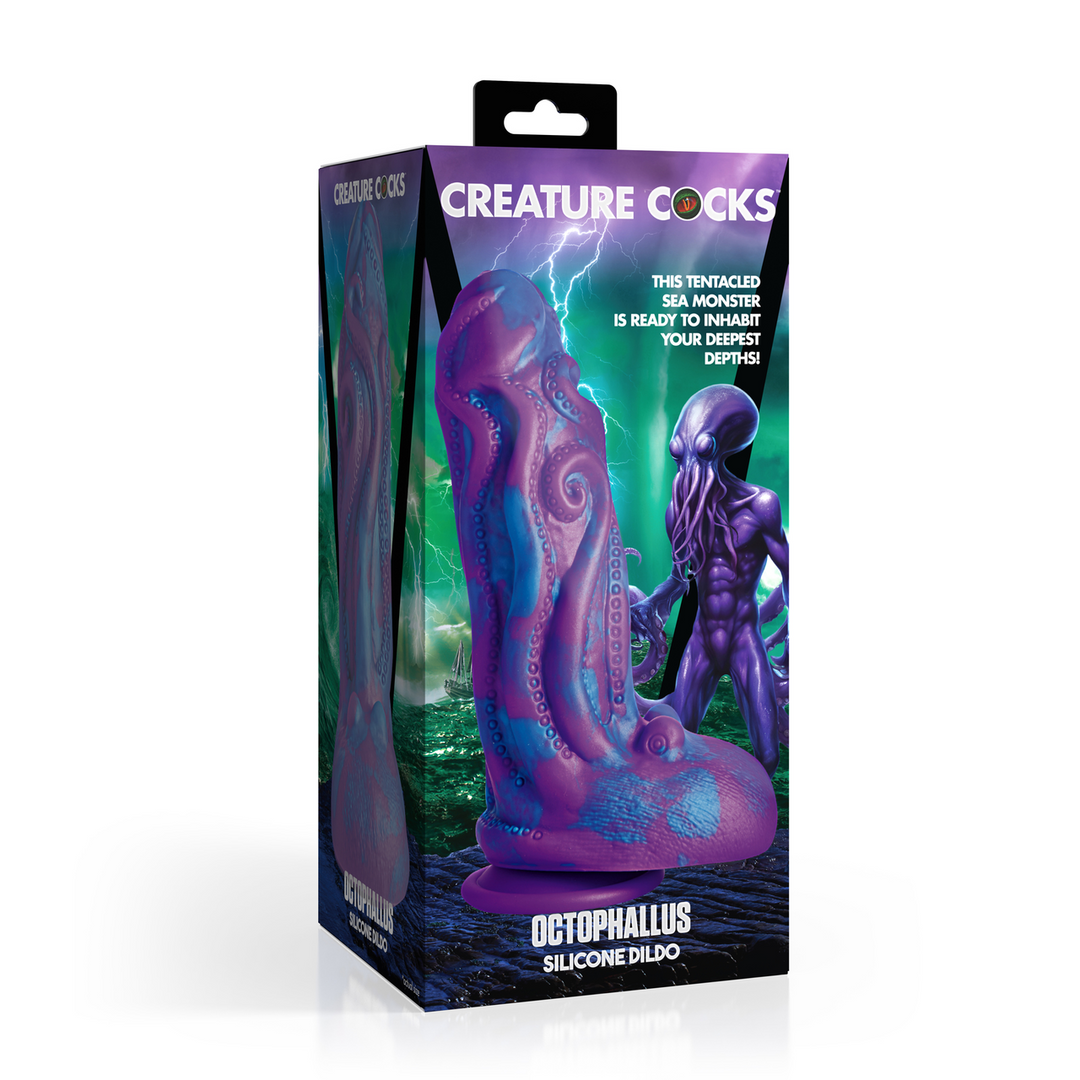 Octophallus - Silicone Dildo - Purple/Blue 2