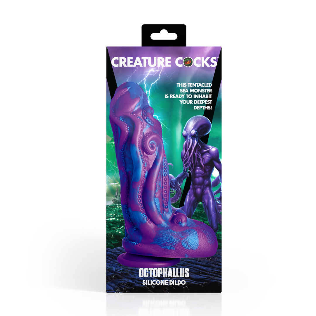 Octophallus - Silicone Dildo - Purple/Blue 3