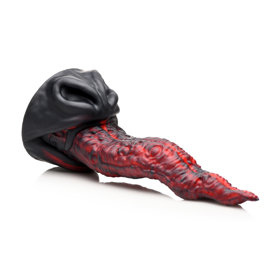 Dragon Tongue - Silicone Dildo - Red/Black 4