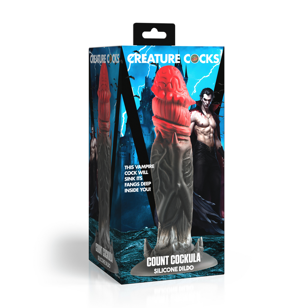 Count Cockula - Silicone Dildo - Red/Black 2